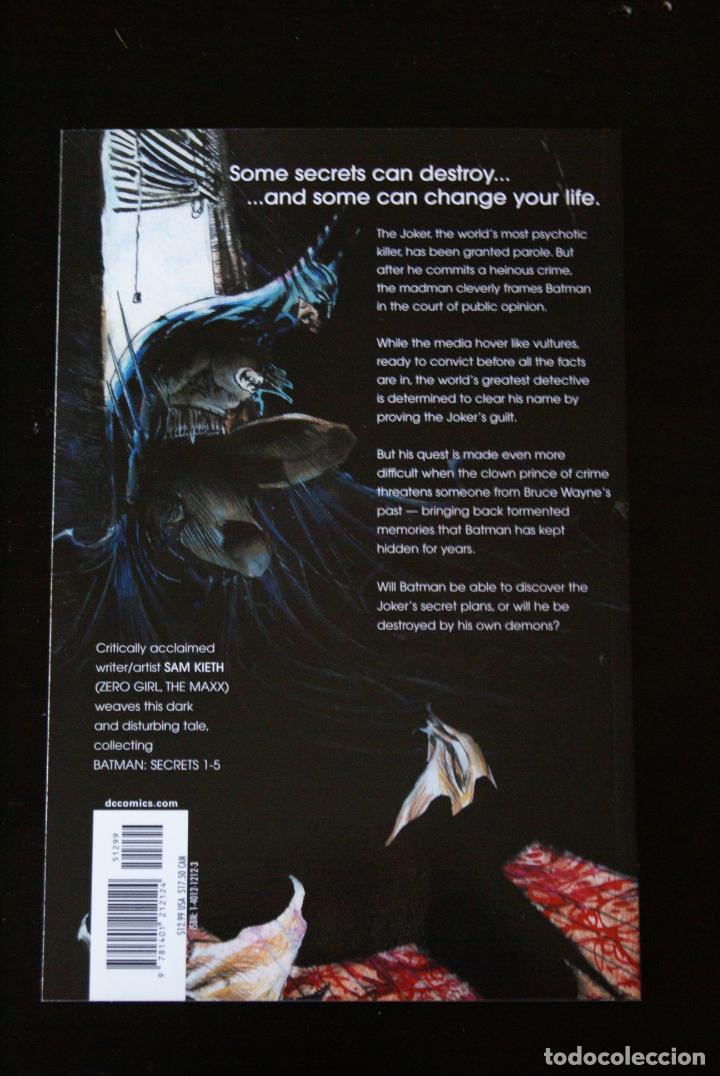 C&oacute;mics: Batman: Secrets. Sam Keith. TPB. 2007. DC - Foto 2