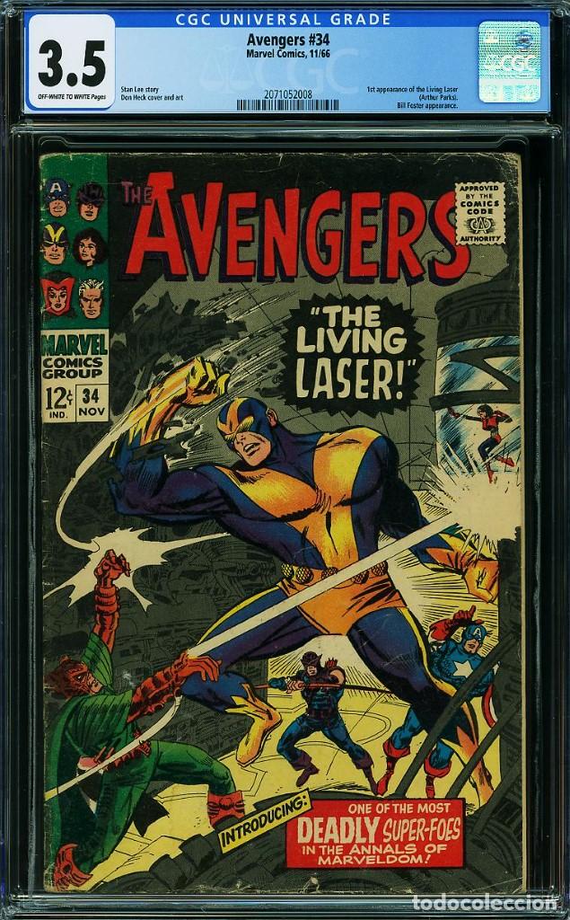 C&oacute;mics: THE AVENGERS# 34 CGC 3.5 UNIVERSAL - Foto 1