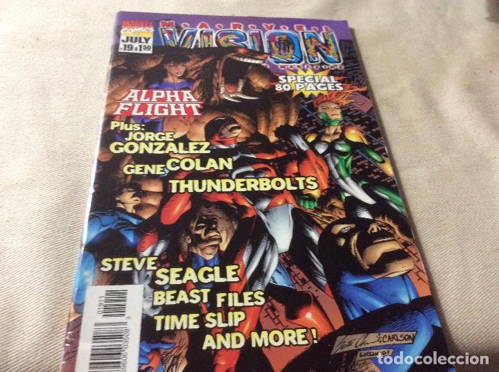 Fumetti: Pick MARVEL VISION - N&ordm; 19 THE MARVEL FAN MAGAZINE - REVISTA EN INGLES