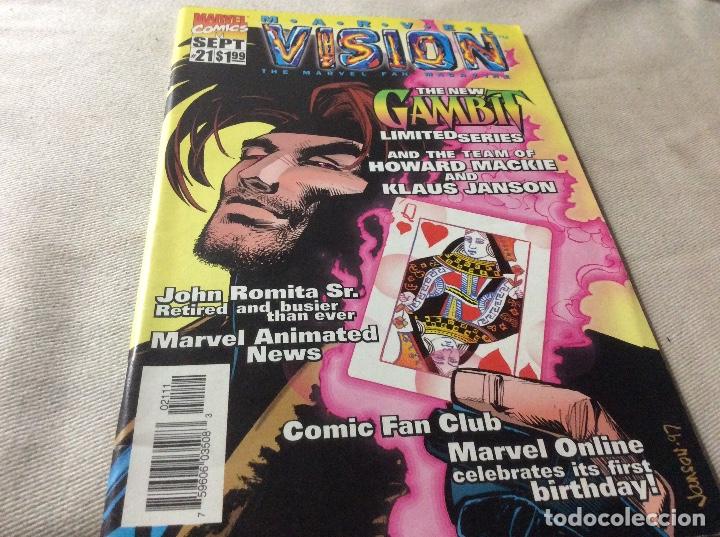 Comics : Pick MARVEL VISION - N&ordm; 21 THE MARVEL FAN MAGAZINE - REVISTA EN INGLES