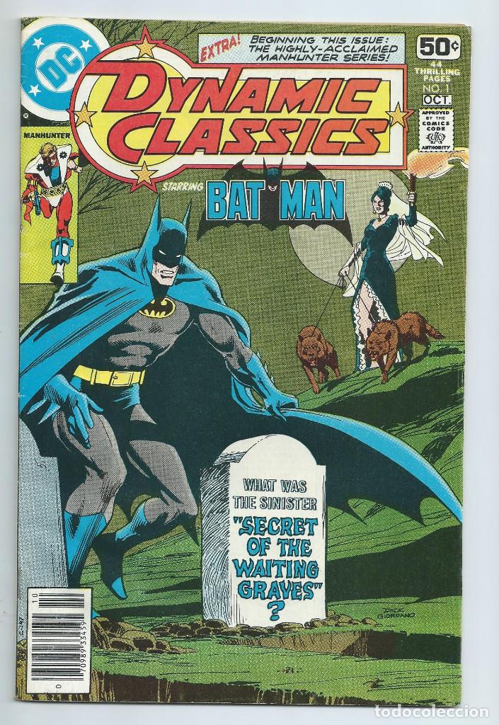 C&oacute;mics: DYNAMIC CLASSIC N&ordm; 1 (SEPT 1978). ORIGINAL DC. BATMAN Y MANHUNTER (REEDICION) - Foto 1