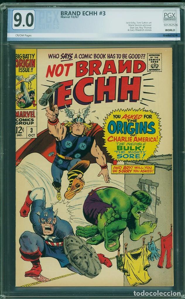C&oacute;mics: NOT BRAND ECHH# 3 PGX 9.0 MARVEL COMICS DE 1967 - Foto 1