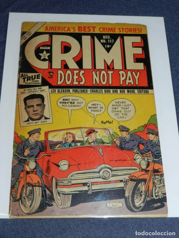 Cómics: (M9) CRIME DOES NOT PAY VOL 1 NUM 117 , 1952 , ORIGINAL SEÑALES D EROTURITAS EN EL LOMO - Foto 1 - 221650655