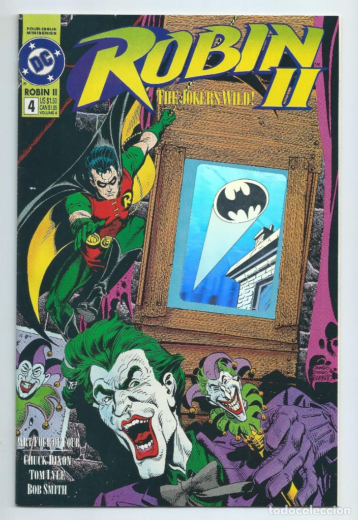 Fumetti: ROBIN II : THE JOKER&acute;S WILD. NUMERO 4 (DE 4). HOLOGRAMA DE BATSE&Ntilde;AL EN PORTADA . ORIGINAL DC. 1991