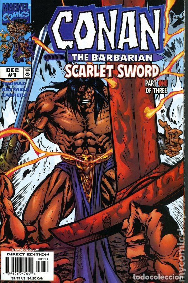C&oacute;mics: Conan Scarlet Sword (1998 MARVEL) COMPLETA 3 N&ordm; - Foto 1