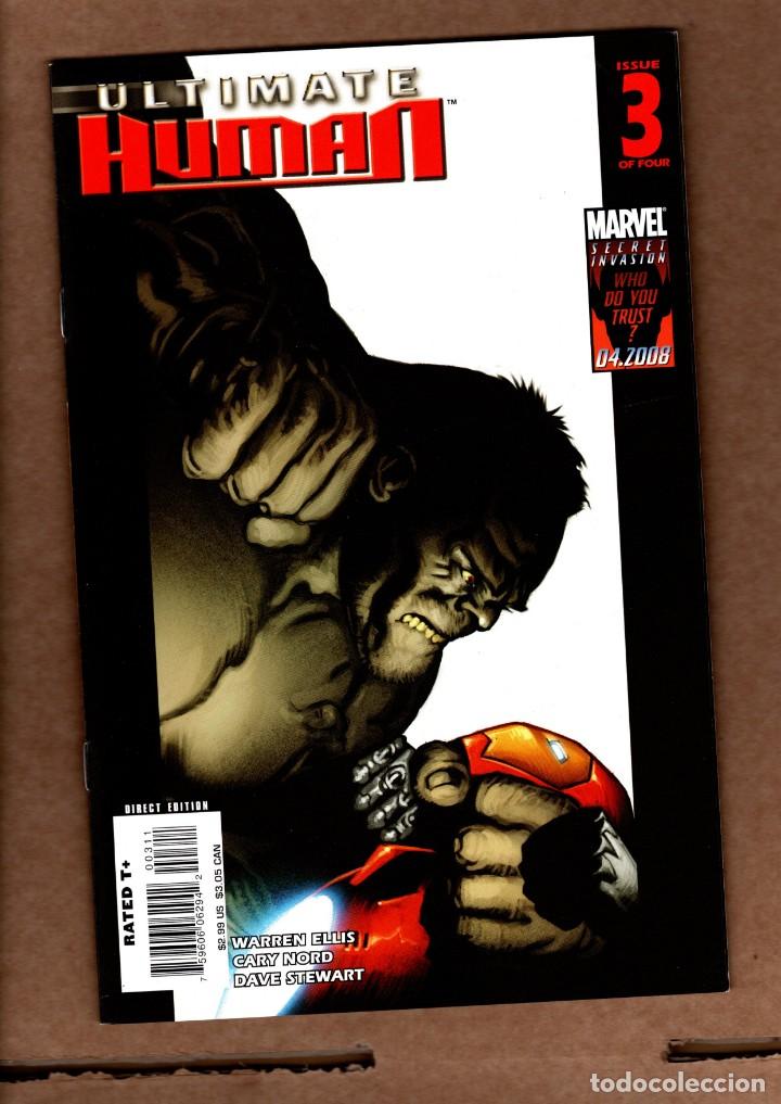 C&oacute;mics: ULTIMATE HUMAN 3 - MARVEL 2008 VFN+ / WARREN ELLIS - Foto 1