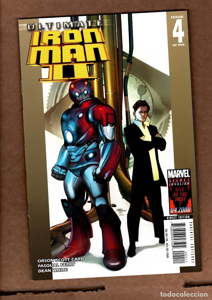 C&oacute;mics: ULTIMATE IRON MAN II 4 - MARVEL 2008 VFN/NM - Foto 1
