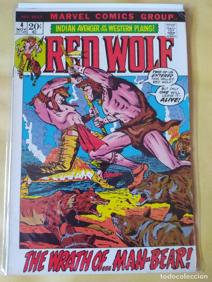 C&oacute;mics: COMIC USA MARVEL RED WOLF 4-FN-BOLSA & BACKBOARD - Foto 1