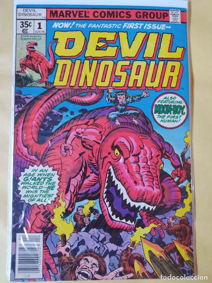 C&oacute;mics: COMIC USA-MARVEL-DEVIL DINOSAUR #1-1978-JACK KIRBY-FN-BOLSA Y BACKBOARD - Foto 1