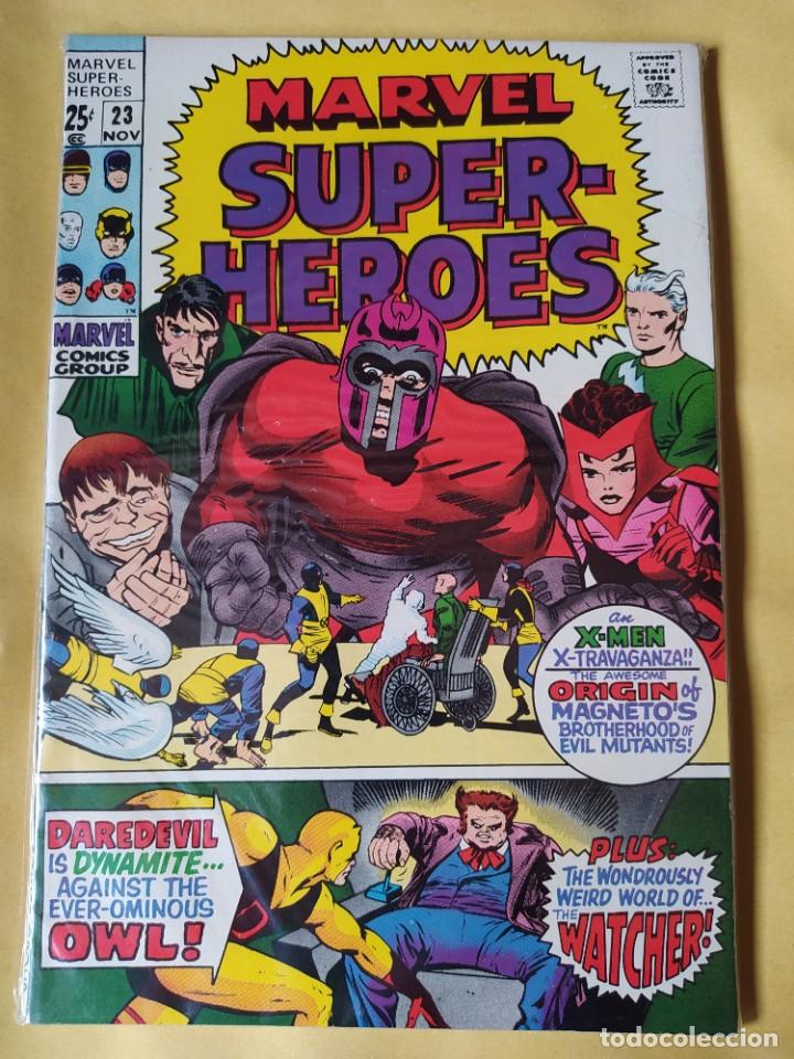 C&oacute;mics: COMIC USA MARVEL SUPER HEROES #23-BRONZE AGE-1970-FN-BOLSA & BACKBOARD