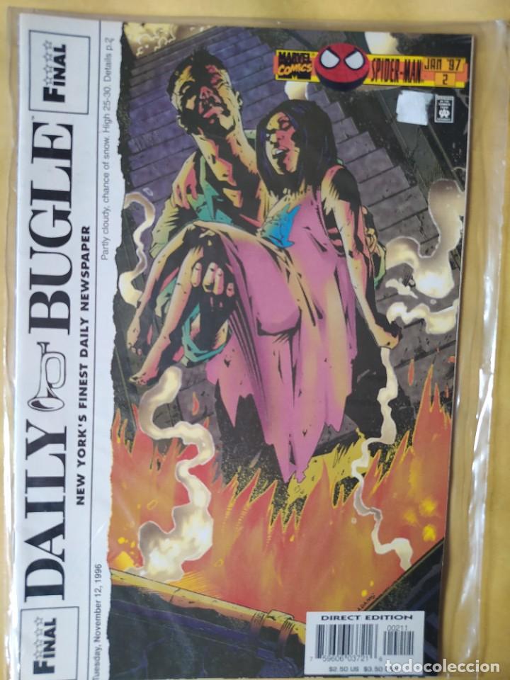 C&oacute;mics: COMIC USA MARVEL SPIDERMAN DAILY BUGLE-1997-FN-BOLSA &BACKBOARD - Foto 1