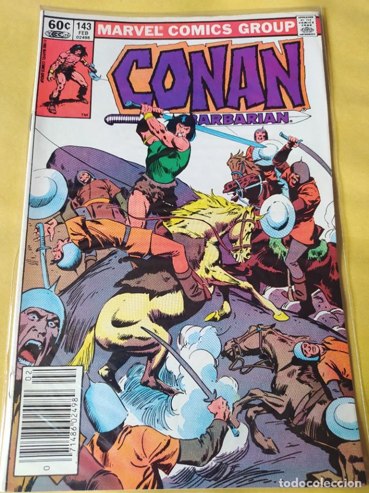 C&oacute;mics: COMIC USA MARVEL CONAN #146-VFN-1982-BUSCEMA-BOLSA & BACKBOARD - Foto 1
