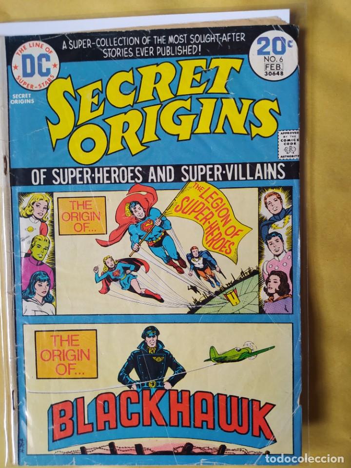 Comics: COMIC USA DC SECRET ORIGINS #6-VG-BOLSA & BACKBOARD