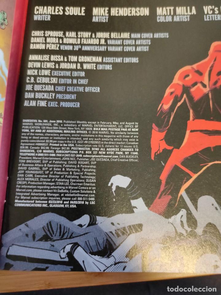 C&oacute;mics: Daredevil 601 Marvel USA 2018 - Foto 2