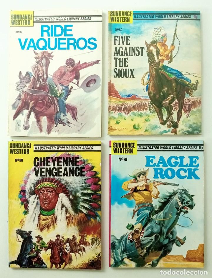 Comics: 4 COMICS SUNDANCE WESTERN ILLUSTRATED WORLD LIBRARY SERIES 1972/73