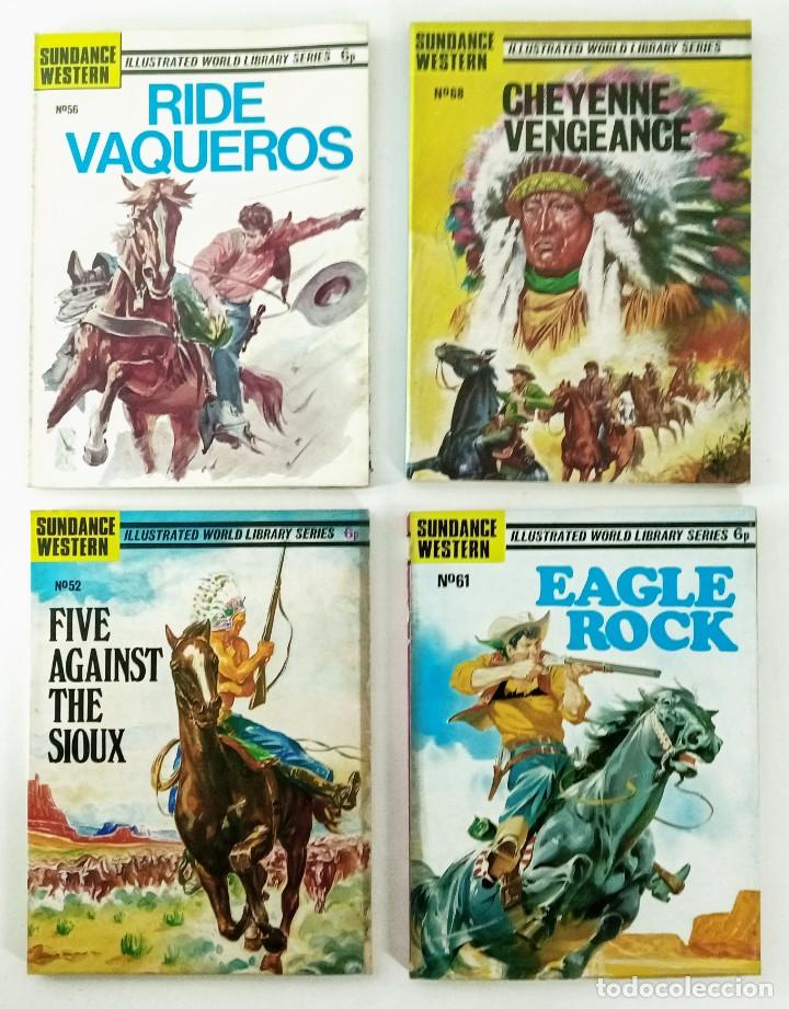C&oacute;mics: 4 COMICS SUNDANCE WESTERN ILLUSTRATED WORLD LIBRARY SERIES 1972/73