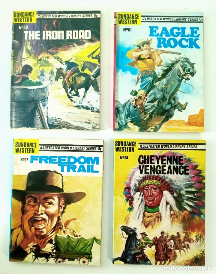 Comics: 4 COMICS SUNDANCE WESTERN ILLUSTRATED WORLD LIBRARY SERIES 1972/73