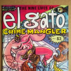 Cómics: MOBSTERS AND MONSTERS MAGAZINE N°1: THE NINE LIVES OF EL GATO/CRIME MANGLER, POR MICHAEL AUSHENKER.. Lote 244021900