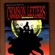 Comics : CRIMSON LETTERS 1 - ADVENTURE 1990 VFN/NM. Lote 247567090
