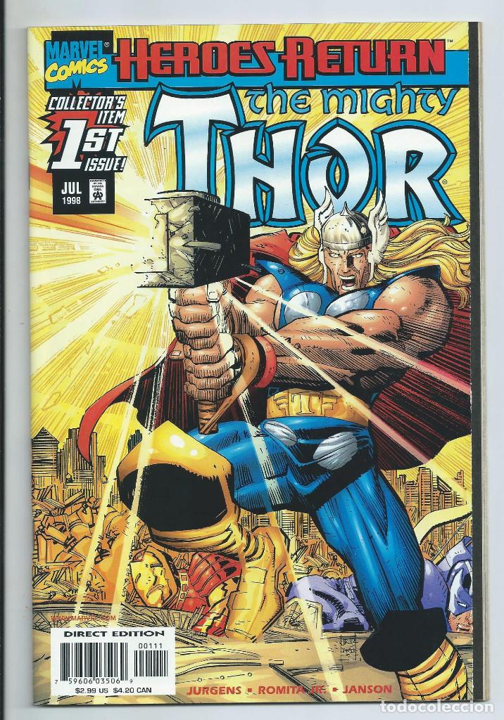 C&oacute;mics: HEROES RETURN : THOR N&ordm; 1 (JULIO 1998). ORIGINAL MARVEL. NUEVO - Foto 1