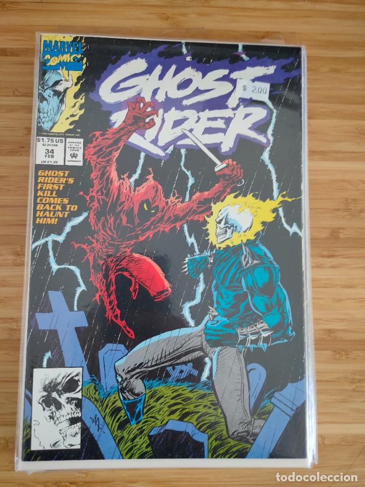 C&oacute;mics: Ghost Rider 34 vol 2 (1990 Series) Marvel - Foto 1