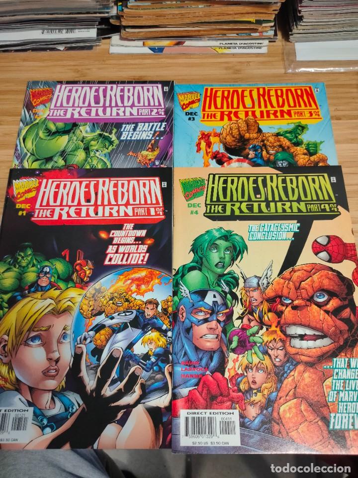 C&oacute;mics: Heroes Reborn The Return Complete 1 2 3 4 Marvel 1997 - Foto 1