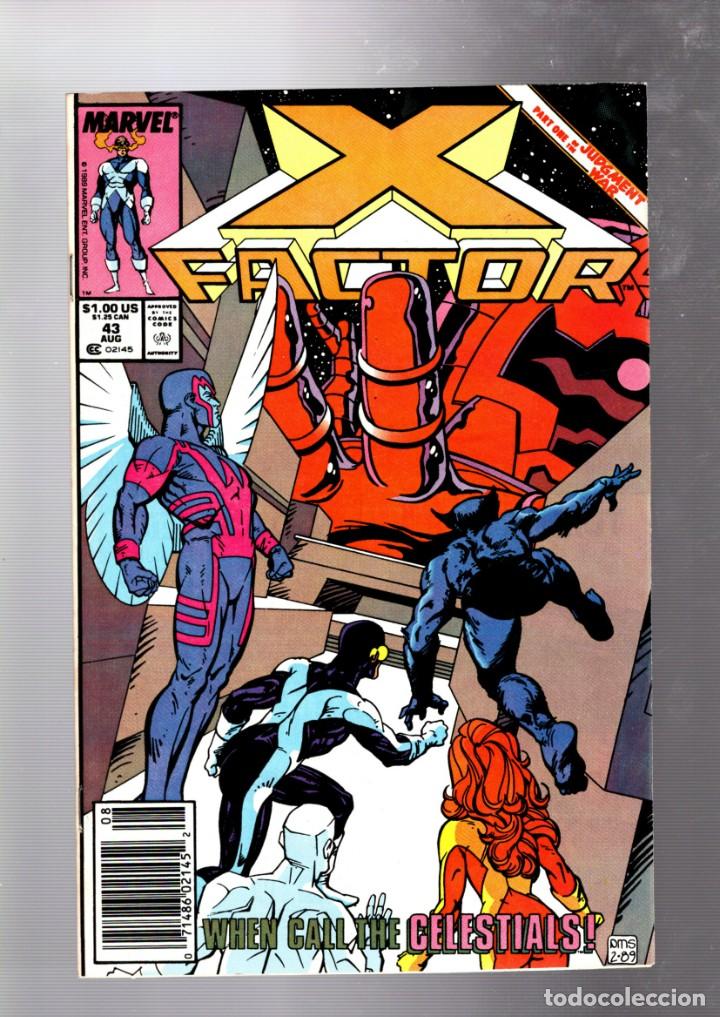 C&oacute;mics: X-FACTOR 43 - MARVEL 1989 VFN+ / SIMONSON & SMITH / JUDGMENT WAR / CELESTIALS - Foto 1