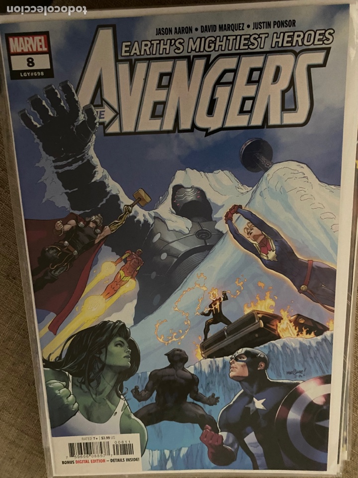 C&oacute;mics: AVENGERS #8 (vol.8 2018) Aaron Marquez VF - Foto 1
