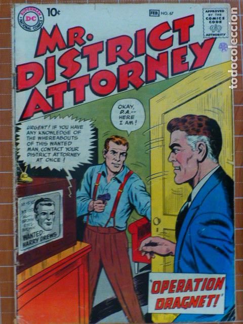 C&oacute;mics: MR. DISTRICT ATORNEY N&ordm; 67 1959 NATIONAL COMICS DC - Foto 1