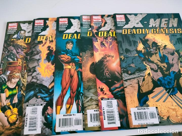 C&oacute;mics: X Men Deadly Genesis Complete 1 2 3 4 5 6 Marvel - Foto 1