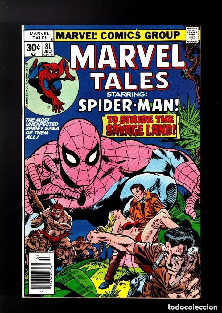 C&oacute;mics: SPIDERMAN MARVEL TALES 81 REPRINTS AMAZING SPIDER-MAN 103 ROY THOMAS & GIL KANE / KA-ZAR SAVAGE LAND