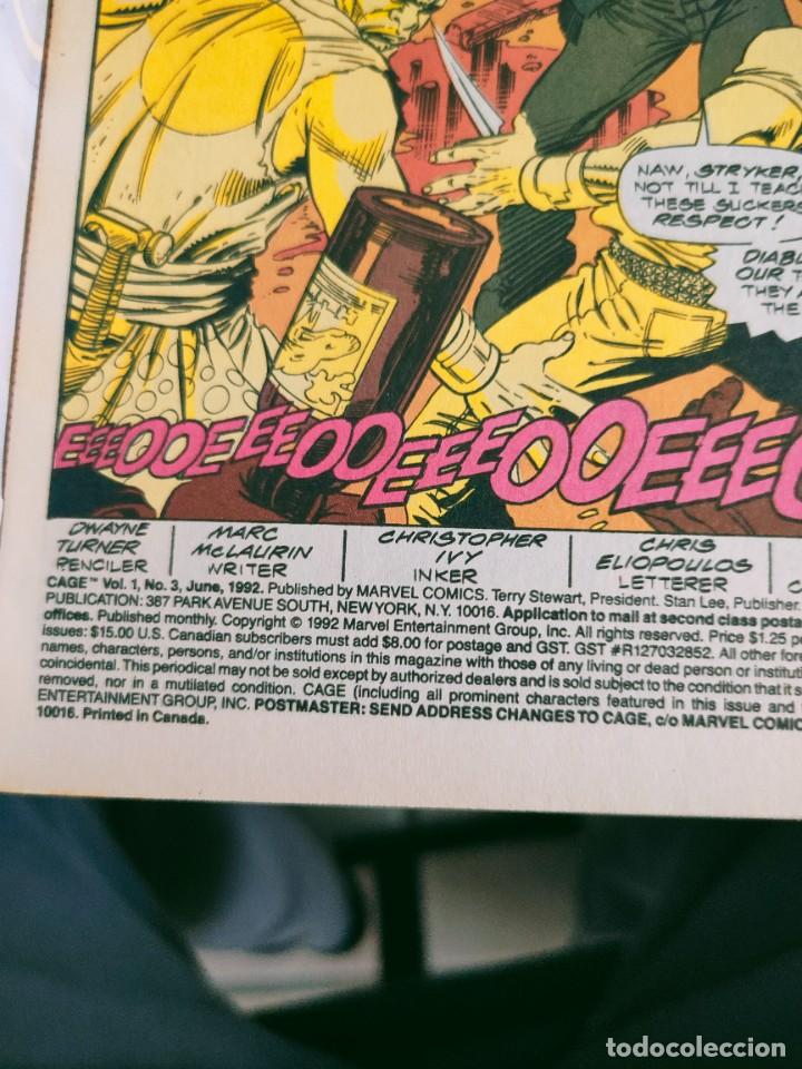 C&oacute;mics: Cage 3 vol 1 Marvel 1992 The Punisher - Foto 2