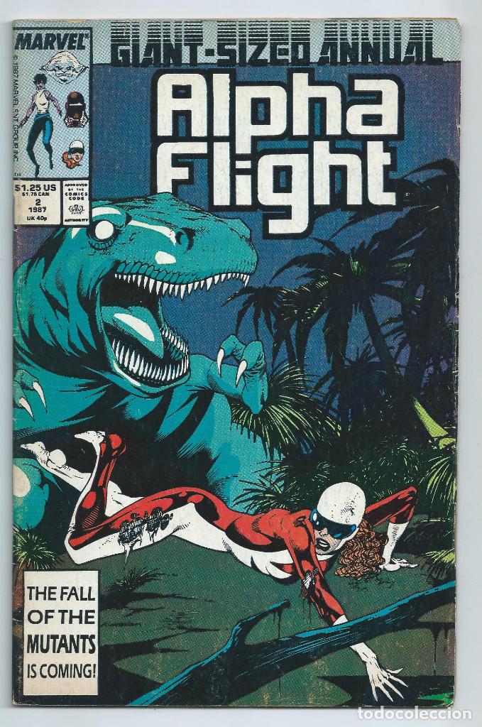 C&oacute;mics: ALPHA FLIGHT ANNUAL 2 (1987). ORIGINAL MARVEL. ACEPTABLE ESTADO - Foto 1