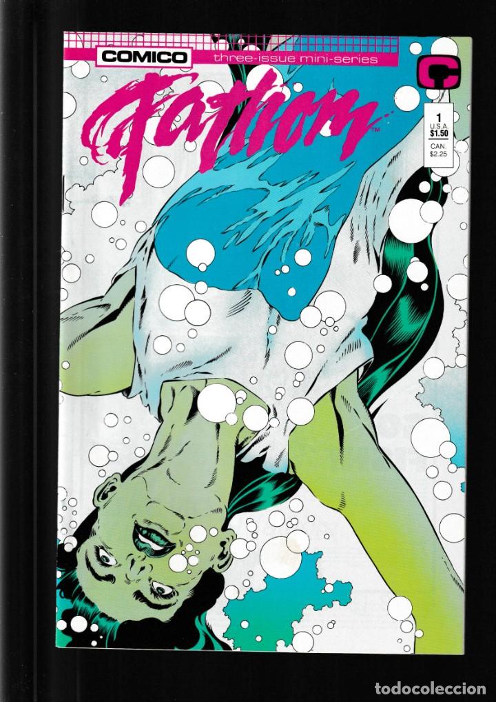 C&oacute;mics: FATHOM 1 2 3 - COMICO 1987 FN/VFN - Foto 1