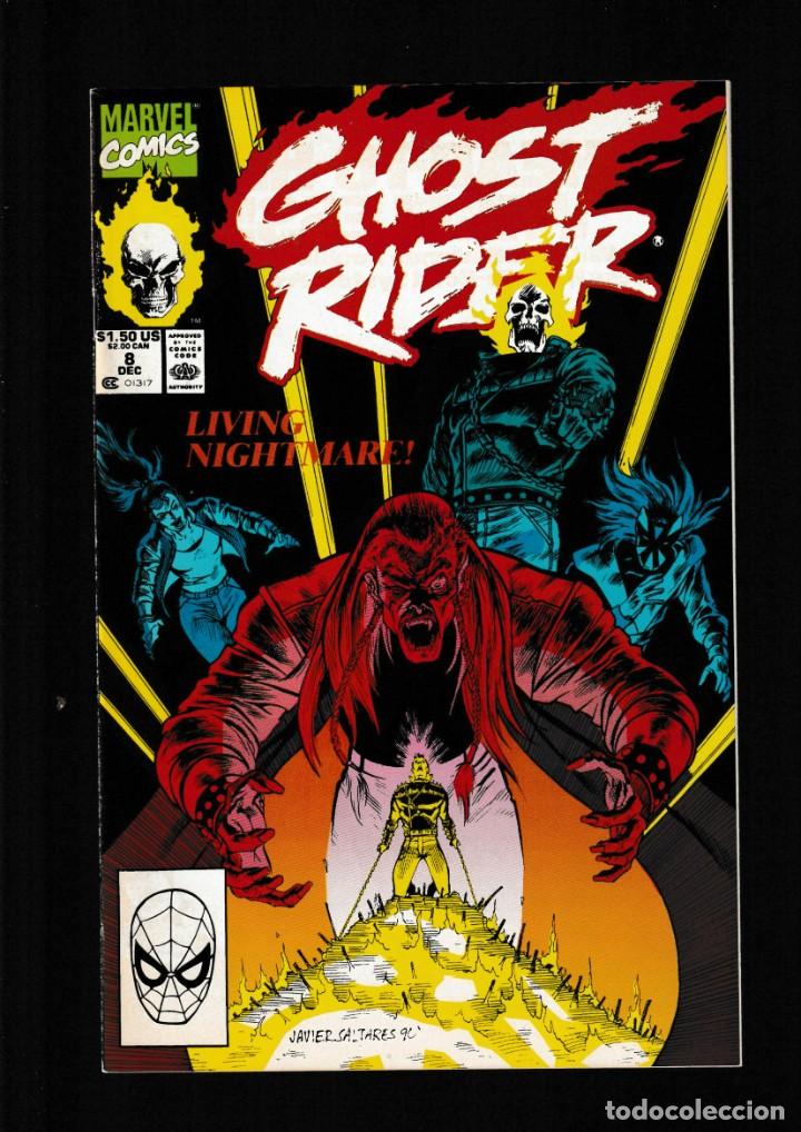 C&oacute;mics: GHOST RIDER 8 - MARVEL 1990 VFN/NM - Foto 1