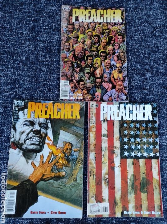 Comics : PREACHER - LOTE DE 3 EJEMPLARES N&ordm; 49, 53, 56 - COMICS USA