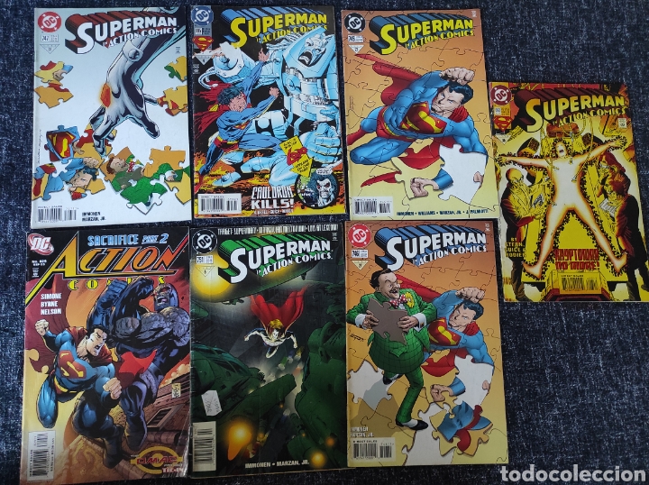 C&oacute;mics: ACTION COMICS SUPERMAN LOTE 9 EJEMPLARES - COMICS USA DC - Foto 1