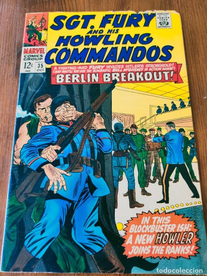 C&oacute;mics: Sgt. Fury and His Howling Commandos 35 vol 1 Marvel 1966 - Foto 1