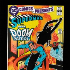 Cómics: DC COMICS PRESENTS 52 SUPERMAN & NEW DOOM PATROL - DC 1982 FN/VFN / 1ST AMBUSH BUG / GIFFEN. Lote 325876618