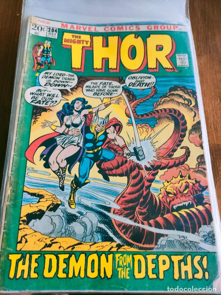C&oacute;mics: The Mighty Thor 204 vol 1 Marvel 1972 - Foto 1