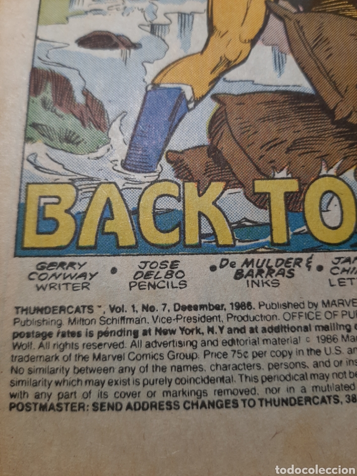 C&oacute;mics: MARVEL - THUNDERCATS 1986 #7 - Foto 3