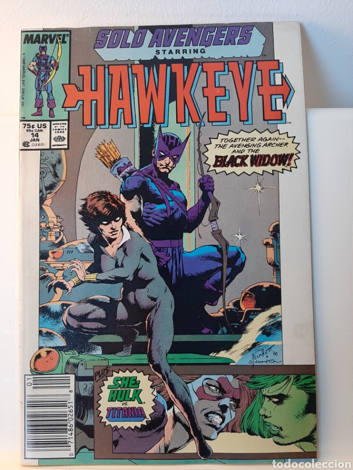 C&oacute;mics: MARVEL Hawkeye USA 1989 #14 - Foto 1