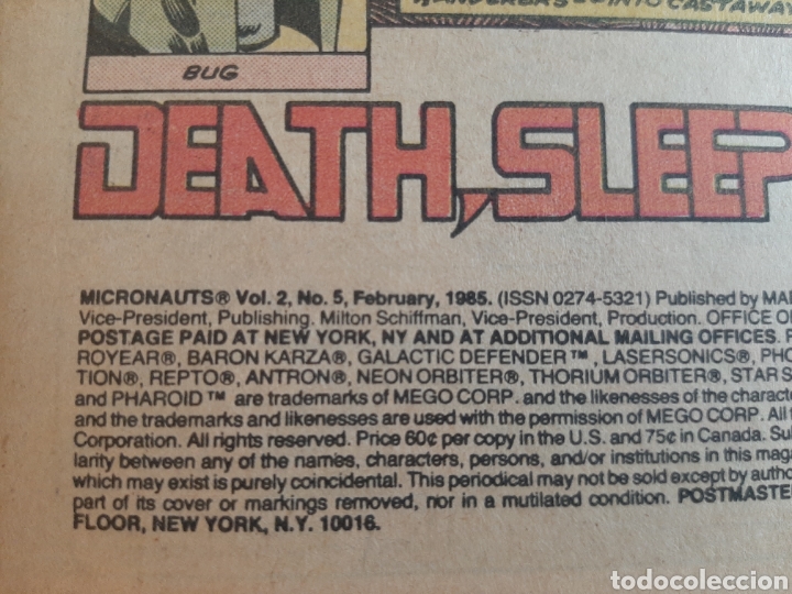 C&oacute;mics: MARVEL The Micronauts USA 1985 #5 - Foto 2