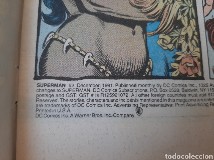 C&oacute;mics: DC Superman USA 1991 #62 - Foto 2
