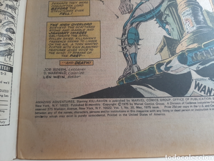 C&oacute;mics: MARVEL Killraven USA 1975 #30 Vol 1 - Foto 2