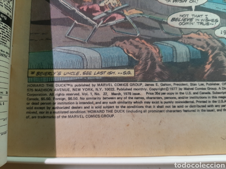 C&oacute;mics: MARVEL Howard the duck 1978 #22 Vol 1 - Foto 2