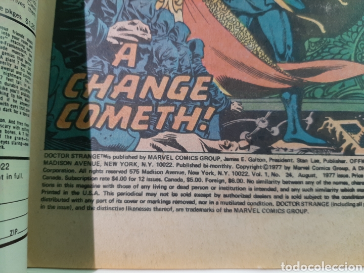 C&oacute;mics: MARVEL Doctor Strange 1977 #24 Vol 1 - Foto 2