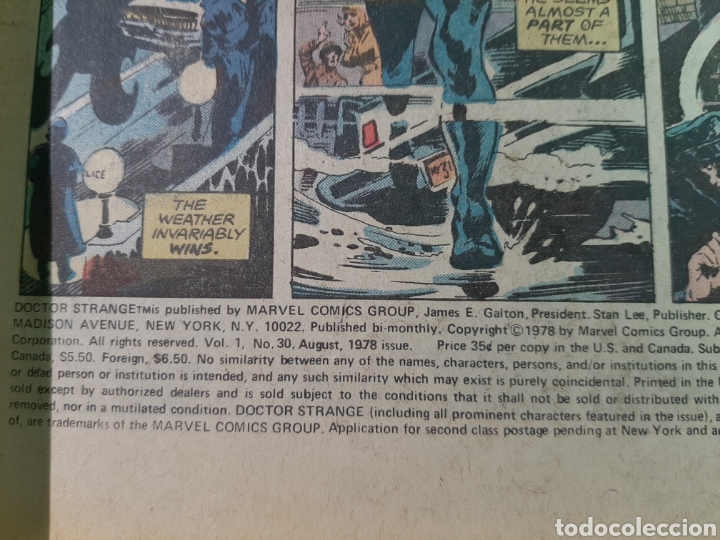 C&oacute;mics: MARVEL Doctor Strange 1978 #30 Vol 1 - Foto 2