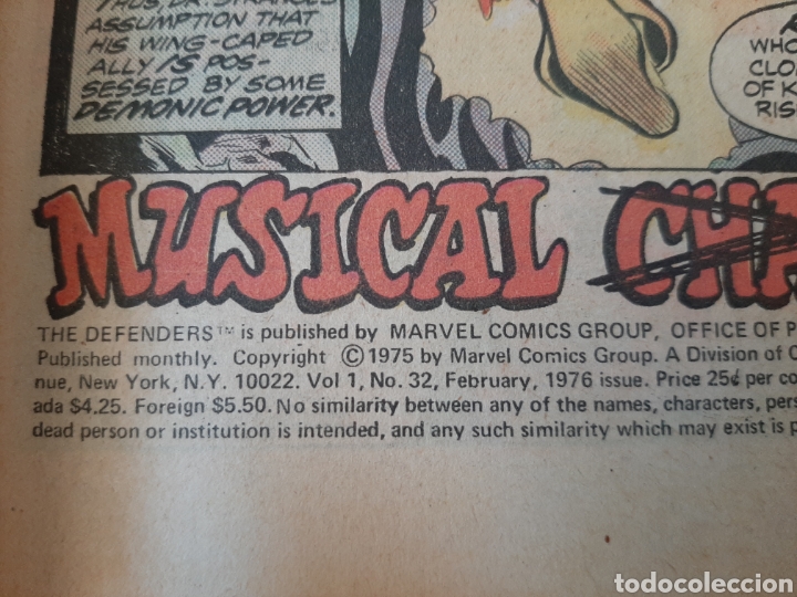 C&oacute;mics: MARVEL The Defenders 1976 #32 Vol 1 - Foto 2