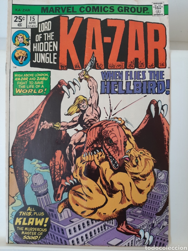 C&oacute;mics: MARVEL Ka-Zar 1976 #15 Vol 1 - Foto 1